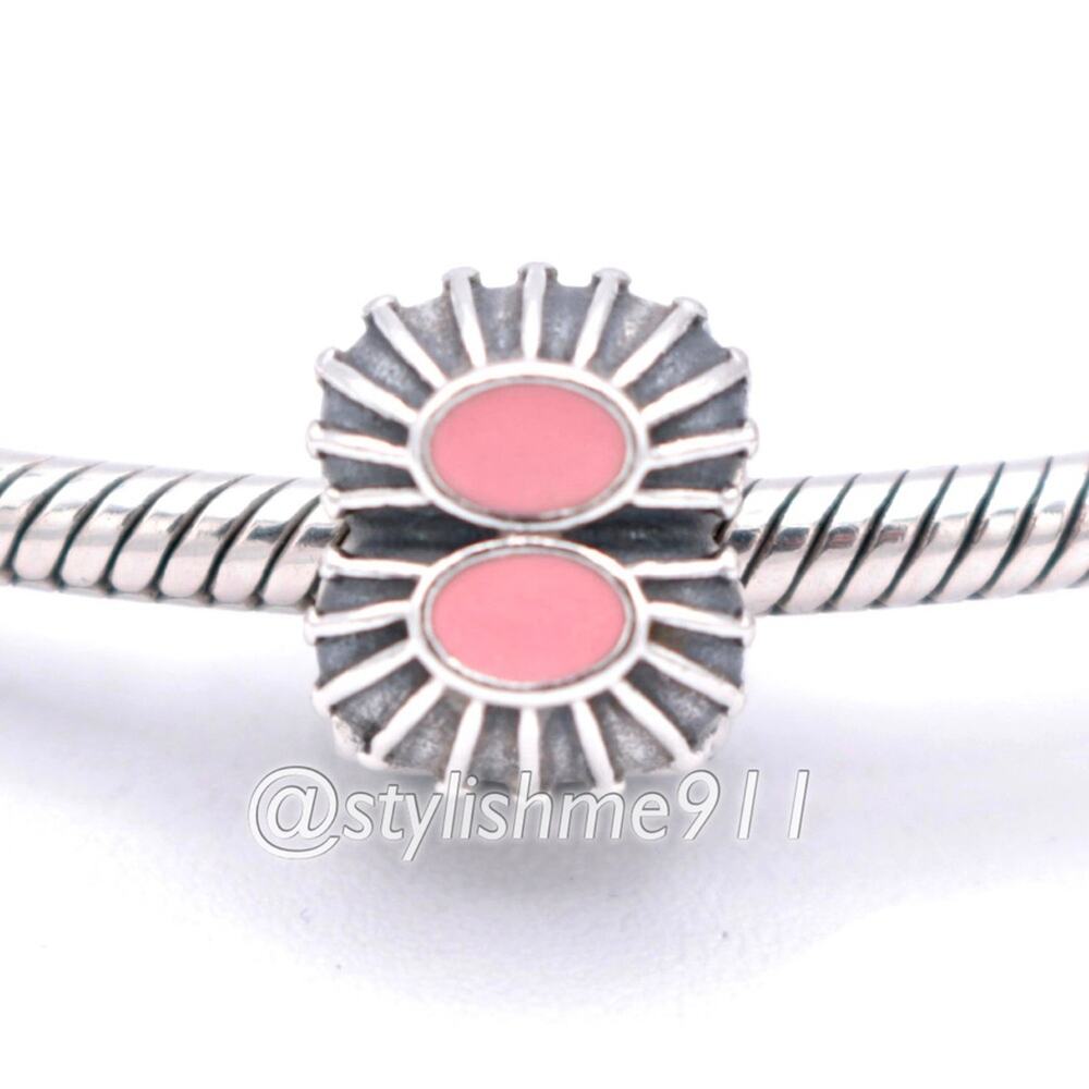 Rare Authentic PANDORA Pink Enamel Clip - 790578EN24